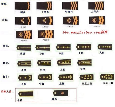 中国陆军军衔等级及标志分别是什么？_百度知道