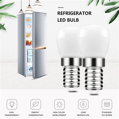 2pcs LED Fridge Light Bulb E14 3W Refrigerator Corn bulb AC 220V LED ...