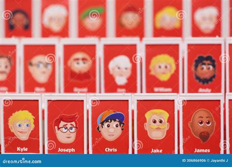 Guess who board game editorial photo. Image of juvenile - 306866906