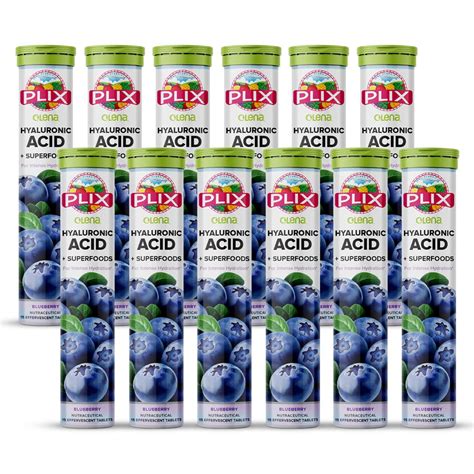 PLIX Hyaluronic Acid 15 Effervescent Tablets For Radiant Skin ...
