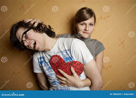 Pair of lovers quarrel stock photo. Image of communication - 7885620