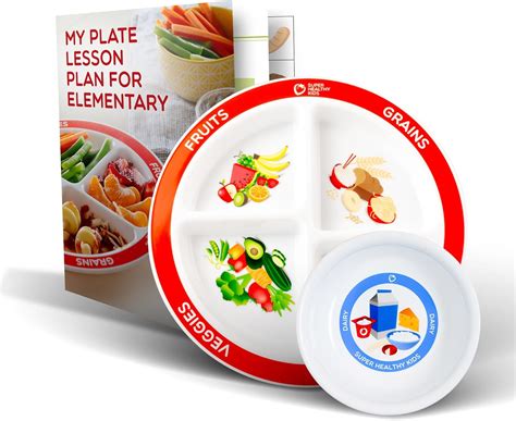Amazon.com: Health Beet Portion Plate Choose MyPlate for Kids - Kids ...