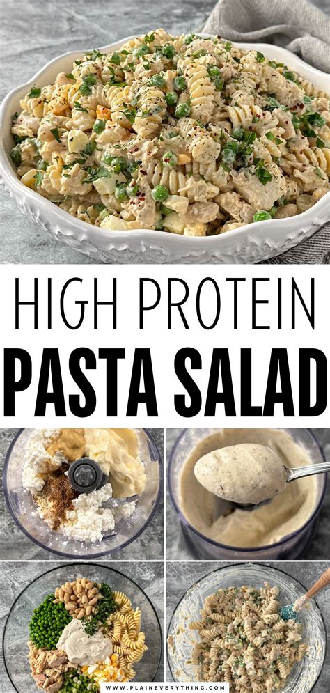 High Protein Tuna Pasta Salad Recipe | Healthy lunch meal prep, Healthy ...