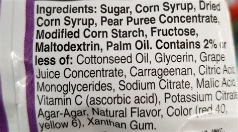 Fruit gushers fruit snacks