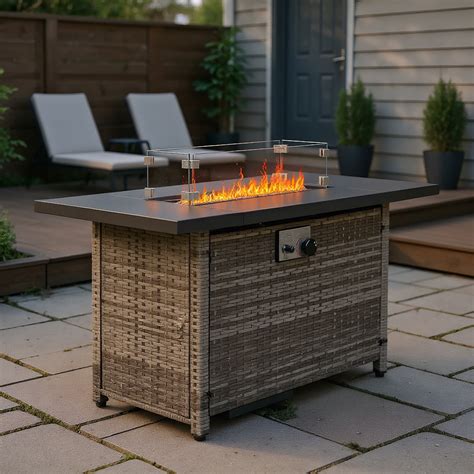 Barara King Fire Pit Table, Smokeless Fire Pit Table, Fire Basin, 43 ...