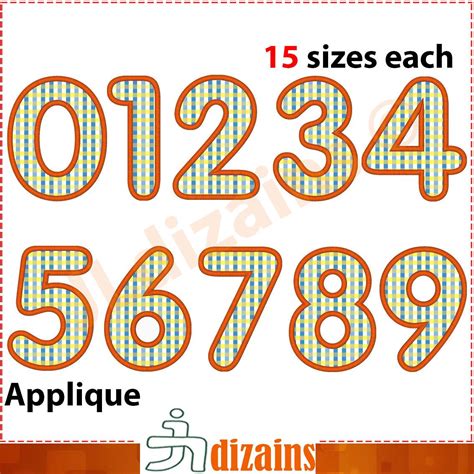 embroidery numbers