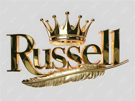 Premium Vector | Russell Name Logo Design Russell Name in Elegant Font ...