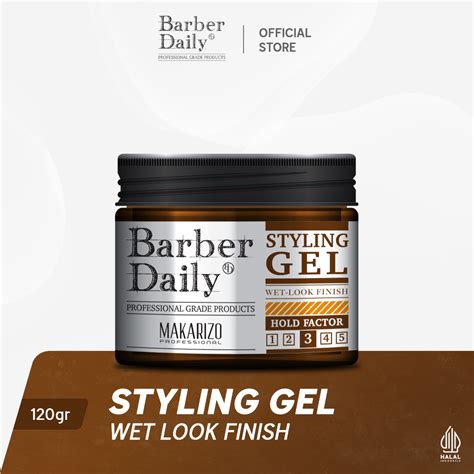 Jual Makarizo Barber Daily Wet Look Styling Gel 120 gr | Shopee Indonesia