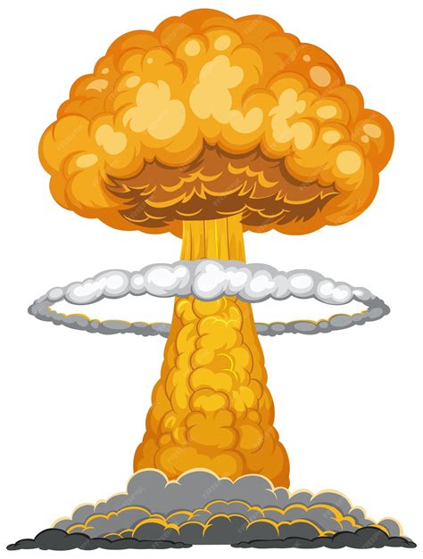 Nuclear Mushroom Cloud Explosion Clipart