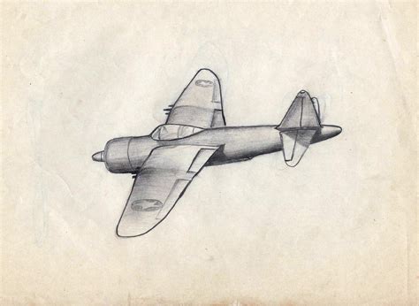 Airplane Pencil Drawing at GetDrawings | Free download