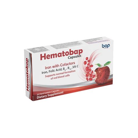 HEMATOBAP 20 HARD GELATIN CAP - Tay Pharmacies