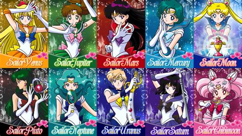 All Sailor Senshi | Sailor moon girls, Sailor moon english, Sailor moon ...