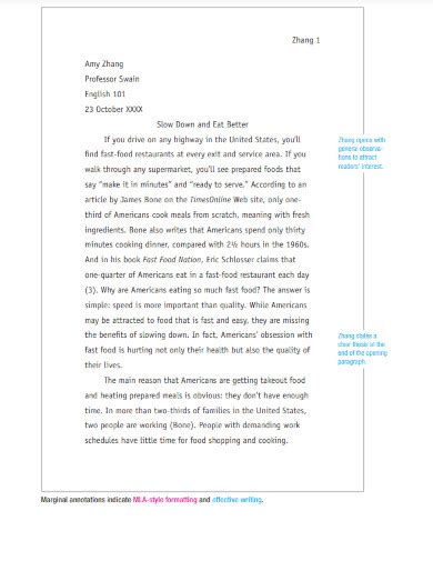 Image result for MLA Style Essay Format