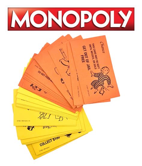 Monopoly Chance and Community Chest Cards - Complete Sets | eBay
