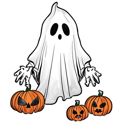 Halloween Ghost Clipart · Creative Fabrica