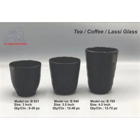 Melamine Glass - 4.5 Inch Melamine Black Lassi Glass Manufacturer from ...