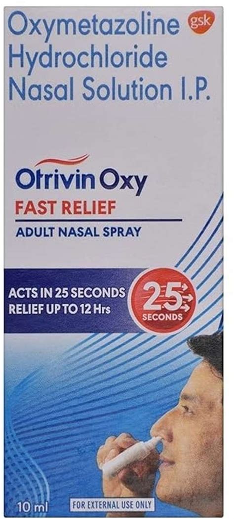 Otrivin Oxy Fast Relief Adult Nasal Spray Liquid Price in India - Buy ...