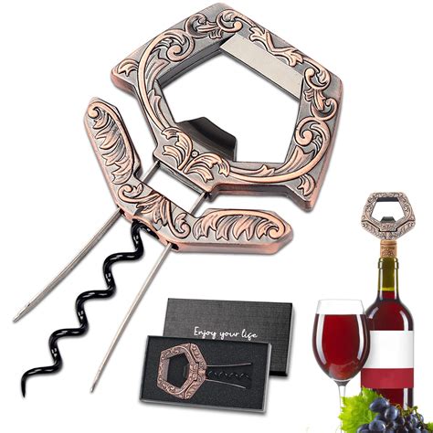 LUCYLANKER Ah So Wine Opener for Vintage Bottles, 3 in 1 Old Wine ...