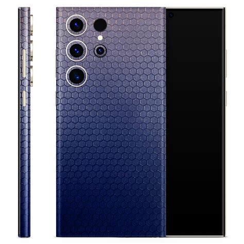Premium Blue Honeycomb 3D Textured Phone Skin – Skinly