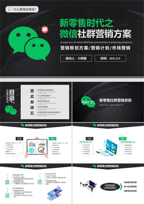 新零售微信营销方案企业活动策划PPT模板下载_熊猫办公