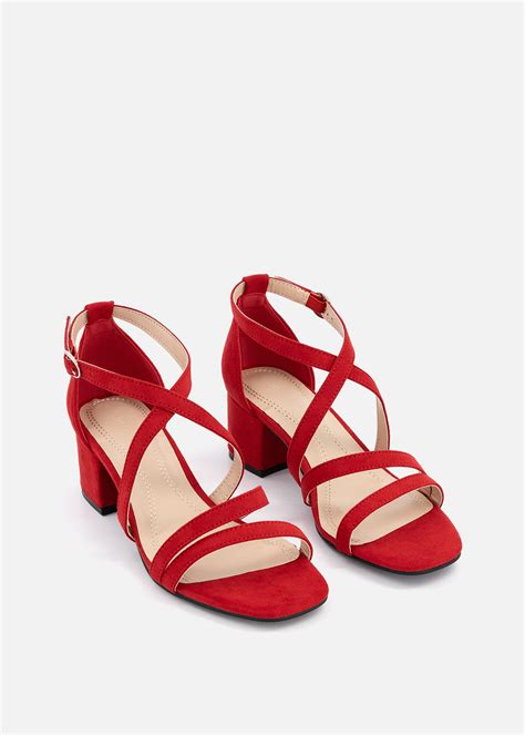Strappy Crossover Block Heel Sandals | Woolworths.co.za