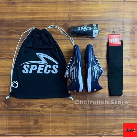 Jual SEPATU FUTSAL DEWASA SPECS LIGHTSPEED REBORN NAVY PAKET 4 TAS ...