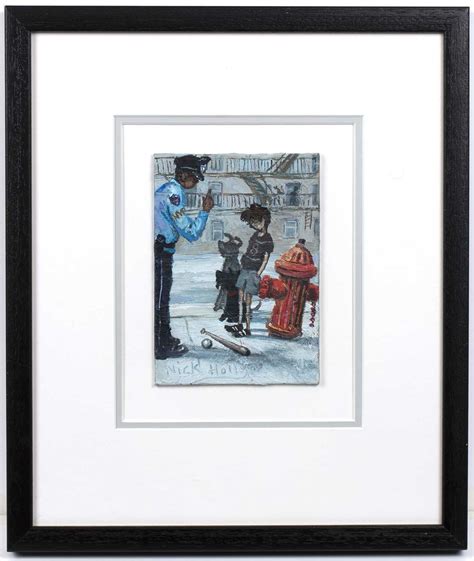 Nick Holly (b.1968)It's a Fair Copsigned (lower left)oil on board18 x 13cm.