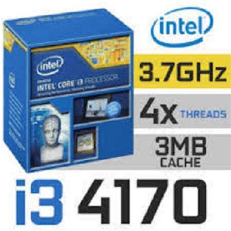 Intel i3-4170 Haswell 3.7GHz 5.0GT/s 3MB Socket LGA 1150 (SR1PL) Deskt ...