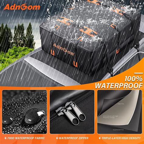 Buy Car Roof Bag 21 Cubic feet Rooftop Cargo Carrier Bag Waterproof for ...