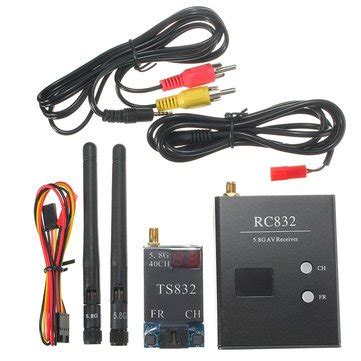 5km Wireless AV Transmitter TS832 40CH + RC832 Receiver 48CH For FPV ...