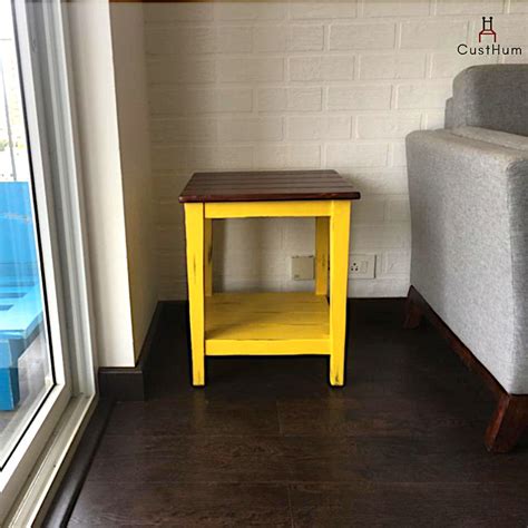 Vasanth - Solid Wood Side Table – CustHum