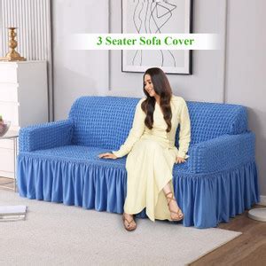 HOKiPO Polyester Plain 3 Seater Sofa Cover Price in India - Buy HOKiPO ...