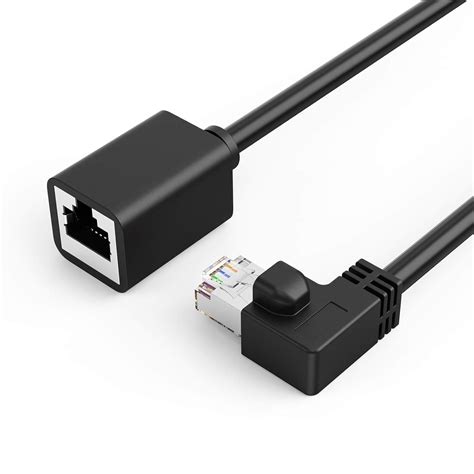 CableCreation Cat6 Shielded Extension Cable Male/Female Right Angle ...