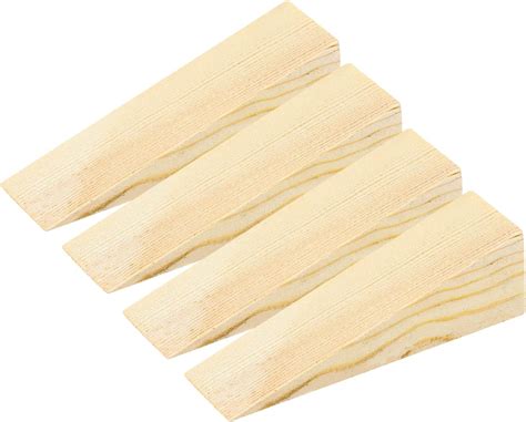 Amazon.com: 4 Pcs Wooden Door Stop Stopper Solid Non-Slip Doorstop ...
