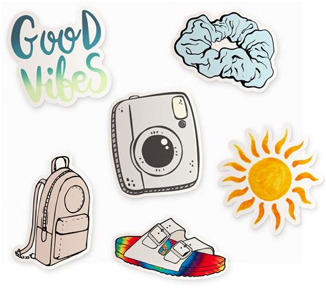 Buy Cute VSCO Girl Themed Pack, 6 Pack VSCO Girl Stickers, VSCO Laptop ...