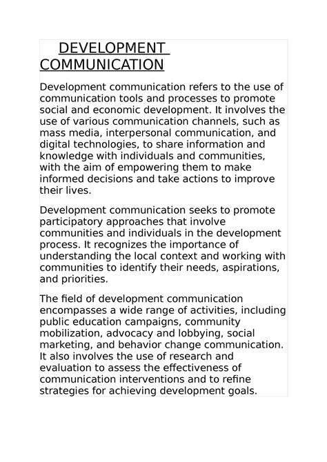 Image result for Development Communication Strategies
