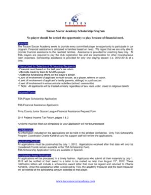 Fillable Online My thoughts, - Tucson Soccer Academy Fax Email Print ...