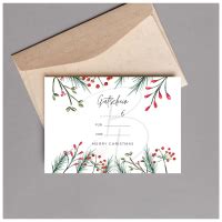 Weihnachtsgutschein zum Ausdrucken, Geschenkgutschein Weihnachten ...