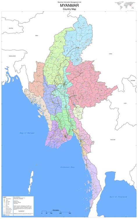 Burmese Language Map