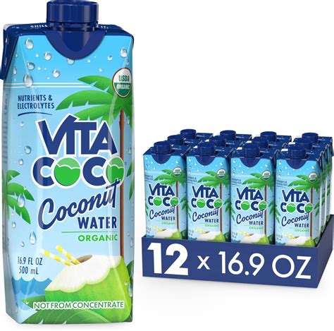 Amazon.com: VITA COCO Organic Coconut Water, 33.8 FZ (Pack of 4)