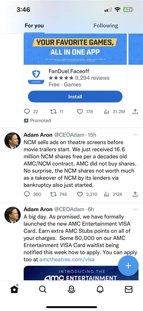 I like Adam Aron don't get me wrong. So he didn't buy the shares it was ...