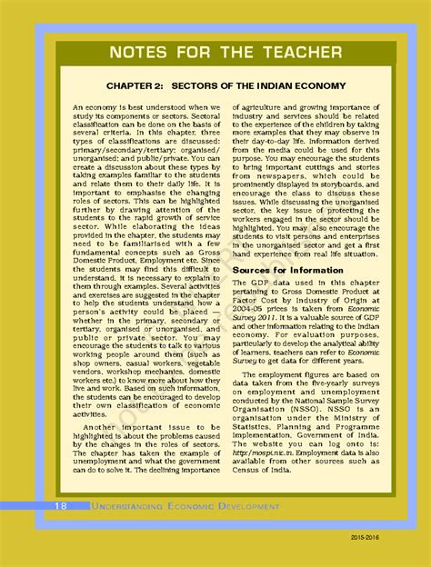 Sectors-of-the-Indian-Economy-Class-10 Ncert-PDF - NOTES FOR THE ...