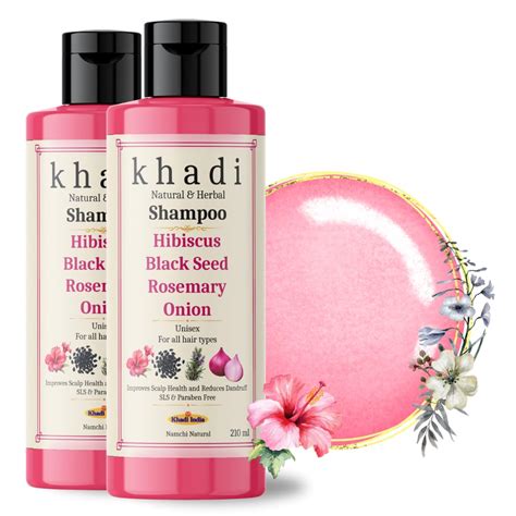 Buy Khadi Natural Hibiscus, Black Seed, Rosemary & Onion Shampoo for ...