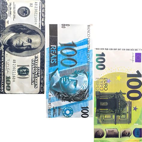 Dinheiro 100 Reais Dollar Euro Toalha de Banho Kit Toalha de Banho ...