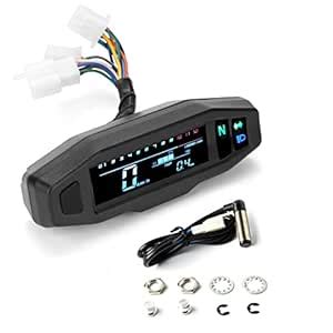 Yuans Universal L Digital Motorcycle Meter Speedometer Digital Odo ...
