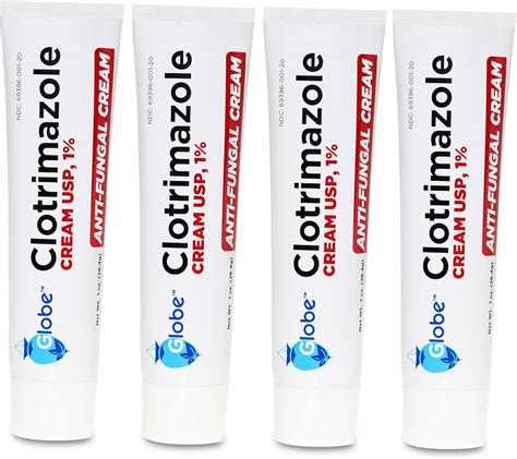 Globe 4 Pack Clotrimazole Antifungal Cream 1% 1 oz | Ubuy India