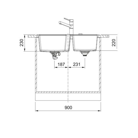 Franke UBG 620-86 Quartz Double Bowl Kitchen Sink with Tap Hole Oatmeal ...