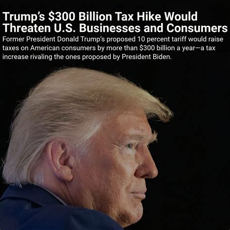 Former President Trump’s proposed 10 percent tariff would raise taxes ...