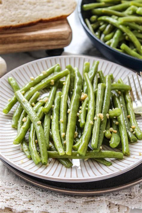 Buttery Garlic Green Beans - Baking You Happier
