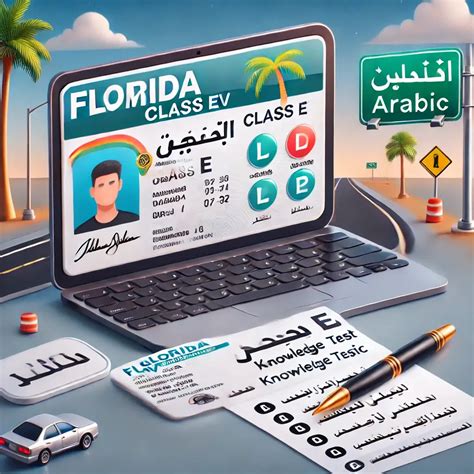 Florida DMV Class C Knowledge Test In Arabic 2025 Questions